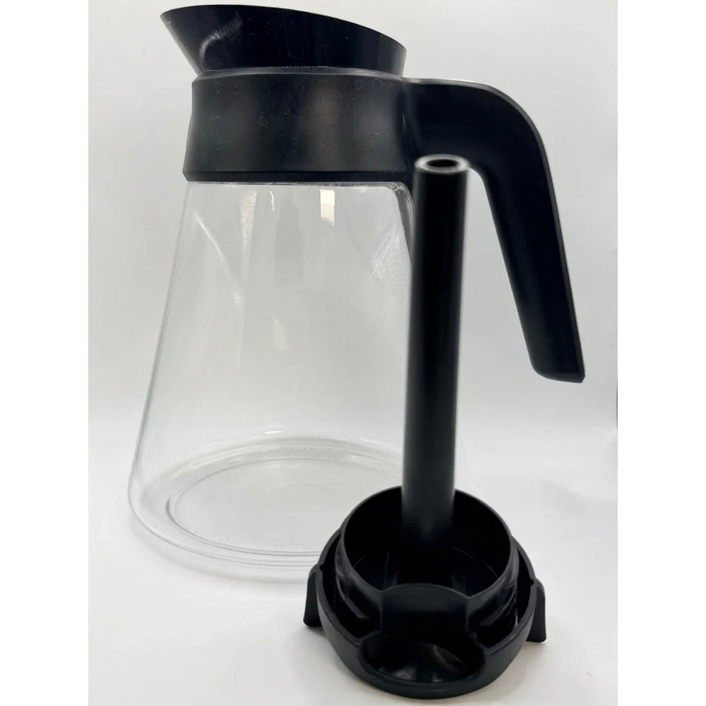 Ninja Glass Coffee Carafe Replacement Black Lid and Handle with Silver Accent